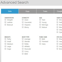 Streamate advanced search